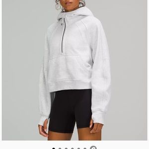 Lululemon Scuba Oversized Half-Zip Hoodie Heathered Grey - NWT